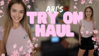 [4K] Clothing Haul With Ari | Splash Of Pink Transparent Try On (2024)