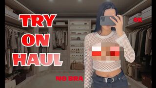 DarkLory No Bra Transparent Try On Haul