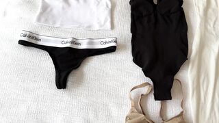 Thick Redhead Isla Moon Slutty Dress Try on - Busty Girl Trying on See Through Dresses