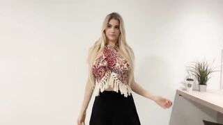 [4K] See Through Night Dress Try On No Bra | ONE PIECE Transparent TRY ON With Eveline (2024)