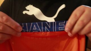 Fat Boy Man Puma Shorts and T-Shirt Try-On Clothing Haul up next Wrangler Stone Wash Jeans Pants