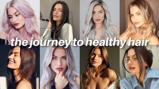how to grow long healthy hair | from blonde to black to natural hair