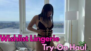 Wishlist Lingerie Try-On Haul Vlog with Mia Lee