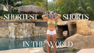 SHORTEST SHORTS IN THE WORLD! TRY ON HAUL | GABRIELLA ELLYSE