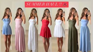 SUMMER OUTFIT MUST-HAVES! HUGE DRESS & SUMMER HALARA TRY-ON HAUL | #SummerHaul #SummerOutfits