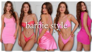 BARBIE INSPIRED | the girliest haul ever + dresses & bikinis